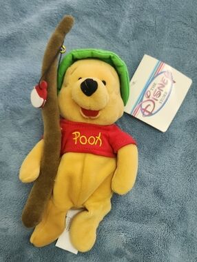 Disney Winnie the Pooh Plush with Fishing Pole